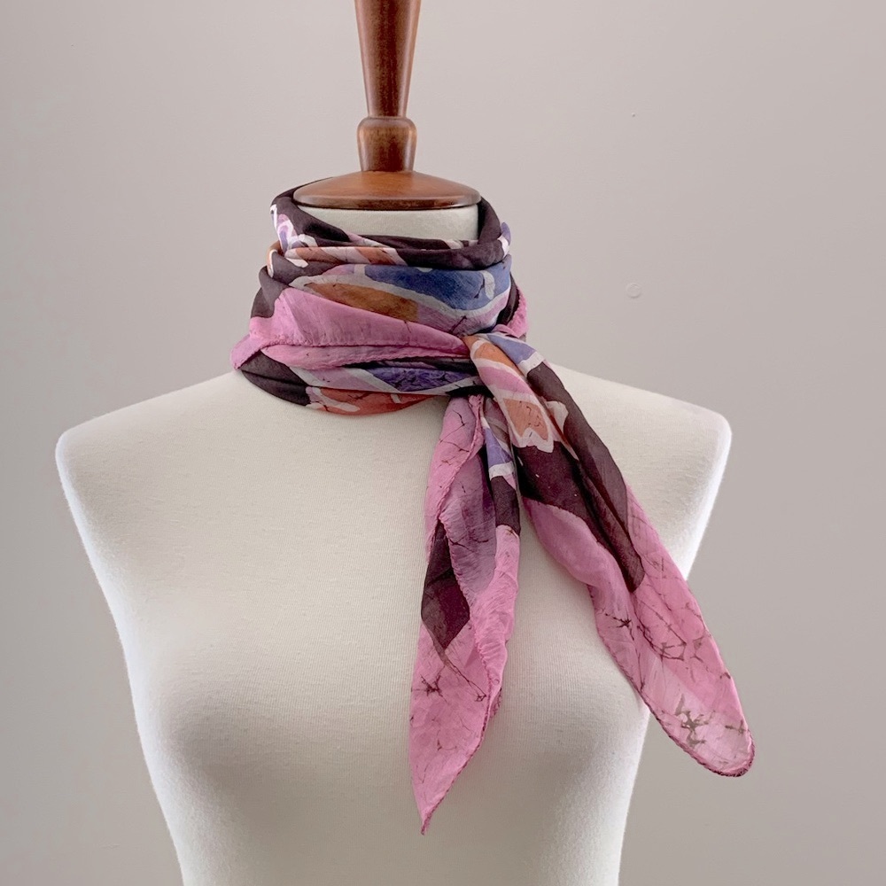 Silk Floral Scarf